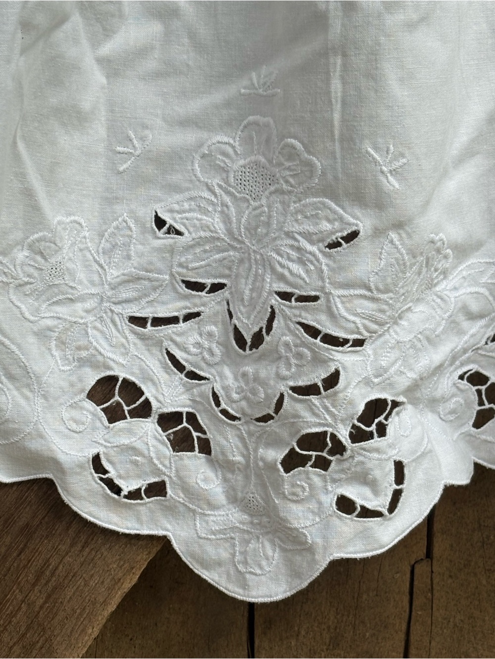Vintage white Apron - Picture 3 of 8